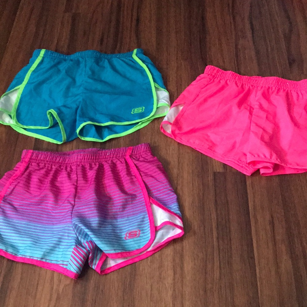 3 Pack Bundle Girls Sketchers Athletic Shorts